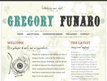 Tablet Screenshot of gregoryfunaro.com